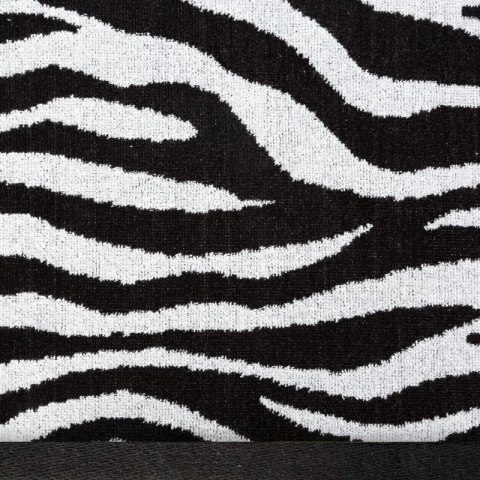 Ręcznik bawełniany ZEBRA 70x140 cm kolor czarny Ręcznik bawełniany ZEBRA 70x140 cm kolor czarny