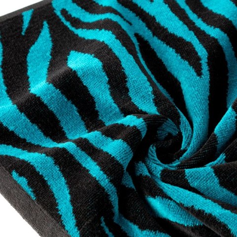 Ręcznik bawełniany ZEBRA 70x140 cm kolor czarny Ręcznik bawełniany ZEBRA 70x140 cm kolor czarny