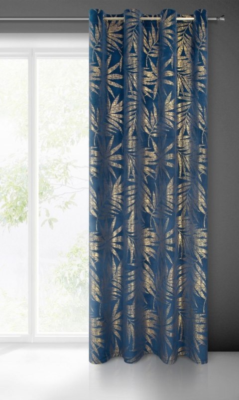 Zasłona gotowa ELENA 140x250 cm kolor granatowy