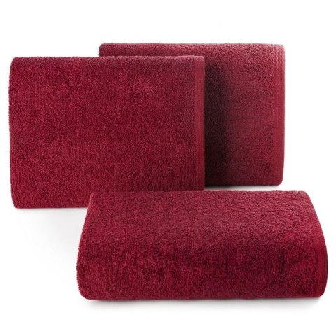 Ręcznik frotte GŁADKI1 50x100 cm kolor bordowy Ręcznik frotte GŁADKI1 50x100 cm kolor bordowy