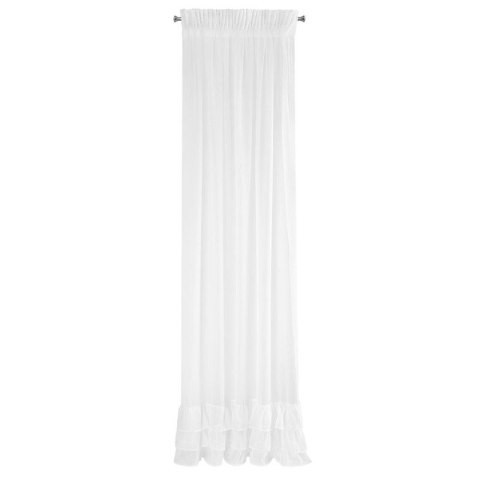 Zasłona gotowa na taśmie RAJA 140x270 cm kolor biały Zasłona gotowa na taśmie RAJA 140x270 cm kolor biały