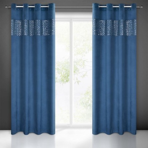 Zasłona gotowa MARGOT 140x250 cm kolor granatowy Zasłona gotowa MARGOT 140x250 cm kolor granatowy