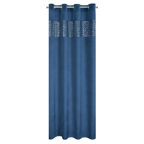 Zasłona gotowa MARGOT 140x250 cm kolor granatowy Zasłona gotowa MARGOT 140x250 cm kolor granatowy