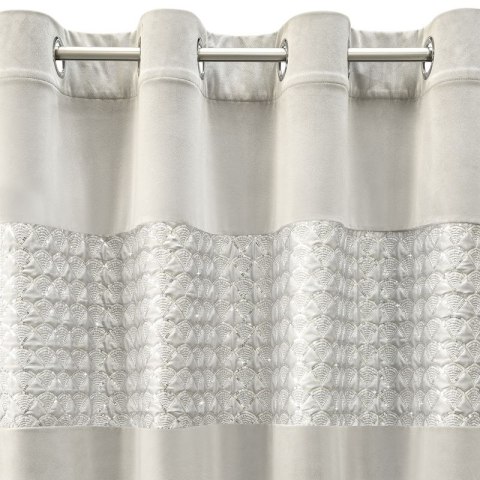Zasłona gotowa MARGOT 140x250 cm kolor srebrny