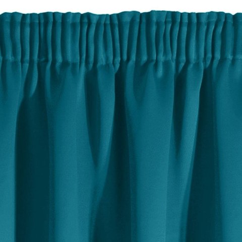Zasłona zaciemniająca na taśmie PARISA 140x270 cm kolor turkusowy Zasłona zaciemniająca na taśmie PARISA 140x270 cm kolor turkusowy
