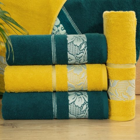 Ręcznik frotte SYLWIA 70x140 cm kolor musztardowy Ręcznik frotte SYLWIA 70x140 cm kolor musztardowy
