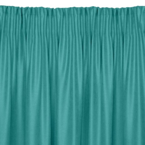 Zasłona gotowa na taśmie ADA 140x270 cm kolor turkusowy