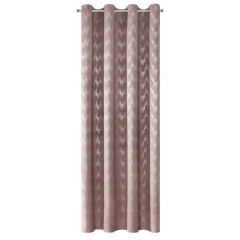 Zasłona gotowa BIANKA 140x250 cm kolor pudrowy