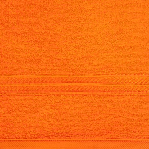 Ręcznik z żakardową bordiurą LORI 50x90 cm kolor pomarańczowy Ręcznik z żakardową bordiurą LORI 50x90 cm kolor pomarańczowy